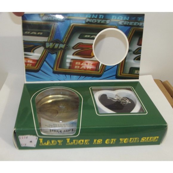 Lucky Pearl Necklace Pendant 16" Stainless Steel Chain Irish Blessing diy - Picture 1 of 13